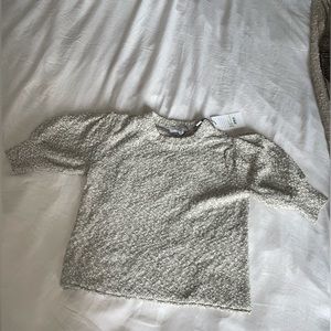 Something Navy - Lila Puff Shoulder Sweater.